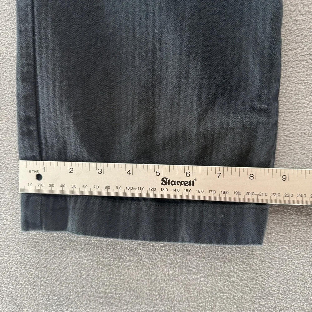 Old Navy Chino Pants Mens 34x34 (34x32.5) Black Herringbone Cotton Straight Leg